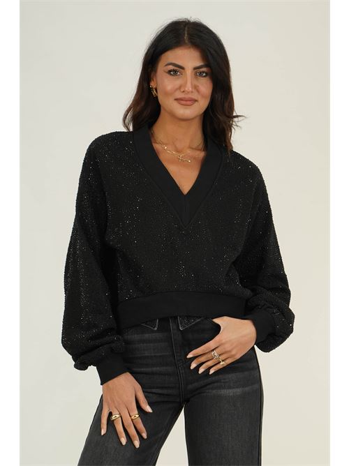 Felpa Callion con crystalli Twenty Fourhaitch | CALLIONNERO